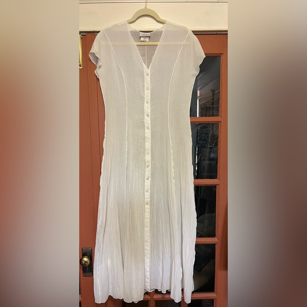Linda Lundstrom Cotton Blend Maxi Dress